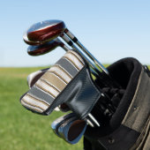 Sleek and Modern Stripe Pattern Golf Putter Cover (Insitu)
