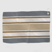 Sleek and Modern Stripe Pattern Golfhanddoek (Horizontaal)