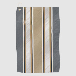 Sleek and Modern Stripe Pattern Golfhanddoek