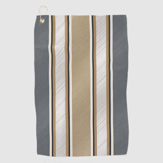 Sleek and Modern Stripe Pattern Golfhanddoek (Voorkant)