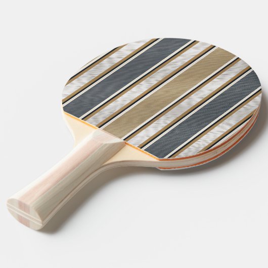Sleek and Modern Stripe Pattern Tafeltennisbatje (Voorkant Gekanteld)