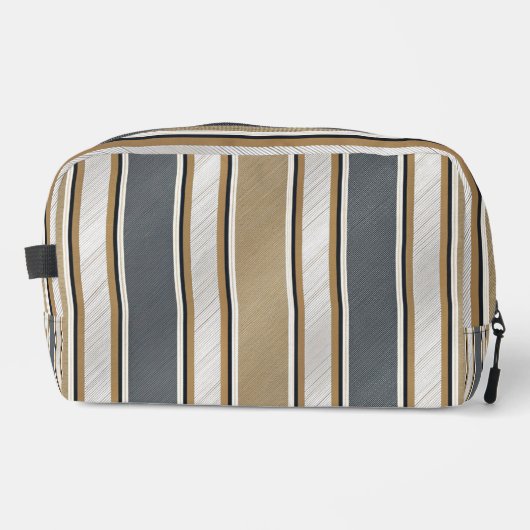 Sleek and Modern Stripe Pattern Toilettasje (Voorkant)
