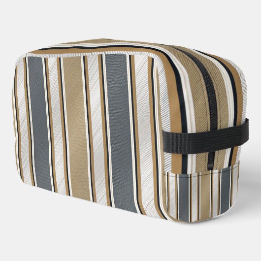 Sleek and Modern Stripe Pattern Toilettasje (Linkerhoek)