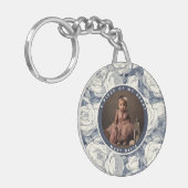 Sleek Anniversary Gifts For Her Rose Flower Sleutelhanger (Voorkant Links)