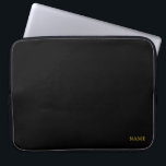 Sleek Custom Design Name Laptop Sleeve<br><div class="desc">This sleek laptop sleeve features a custom name design,  blending modern style with reliable protection. Made from durable materials with a smooth zipper closure,  it keeps your device safe while making a personalized statement. Perfect for students,  professionals,  and creatives who value both functionality and elegant design.</div>