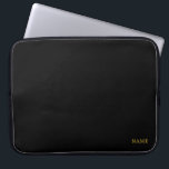 Sleek Custom Design Name Laptop Sleeve<br><div class="desc">This sleek laptop sleeve features a custom name design,  blending modern style with reliable protection. Made from durable materials with a smooth zipper closure,  it keeps your device safe while making a personalized statement. Perfect for students,  professionals,  and creatives who value both functionality and elegant design.</div>