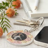 Sleek Dad Fathers Day Gifts Custom Photo Rose Sleutelhanger (Voorkant Rechts)