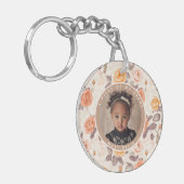 Sleek Dads Day Gifts Custom Rose Sleutelhanger (Voorkant Links)