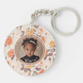 Sleek Dads Day Gifts Custom Rose Sleutelhanger (Achterkant)