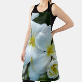 Sleek elegance: the white frangipani flower schort