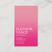 Sleek Elegant Chic Simple Modern Unique Bold Color Visitekaartje (Voorkant)