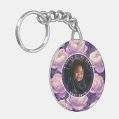 Sleek Gifts For Couples Rose Floral Sleutelhanger (Voorkant Links)