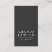 Sleek Grey (afspraak) Afsprakenkaartje (Voorkant)