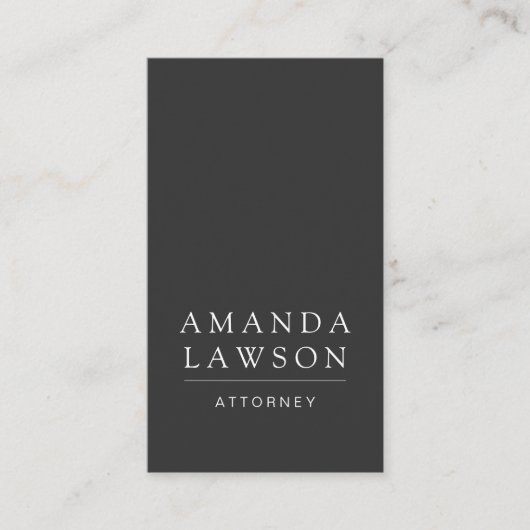 Sleek Grey (afspraak) Afsprakenkaartje (Voorkant)