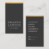 Sleek Grey (afspraak) Afsprakenkaartje (Voorkant / Achterkant)