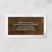 Sleek Home Logo | Wooden Boards Visitekaartje (Achterkant)