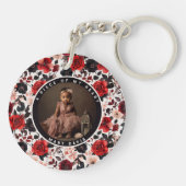 Sleek in loving memory Photo Rose Flower Sleutelhanger (Achterkant)