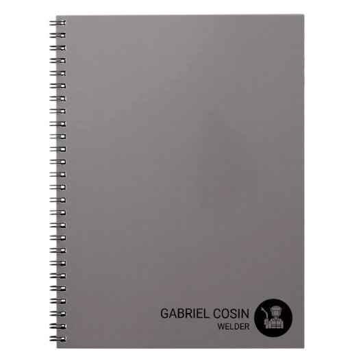 Sleek industriële lasapparatuur laslogboek notitieboek (Voorkant)