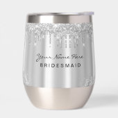 Sleek Luxury Glitter Drips Silver (Links)