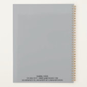 Sleek Mechanisch Veldreparatie Logboek Planner (Achterkant)