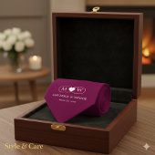 Sleek Minimalist Modern Wedding Burgundy Stropdas