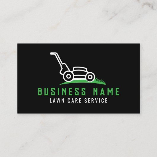 Sleek & Modern Lawn Care landschapsdiensten Visitekaartje (Voorkant)