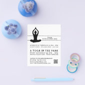 Sleek Modern Yoga Class Advertising Flyer (Enkel)