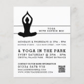 Sleek Modern Yoga Class Advertising Flyer (Voorkant)