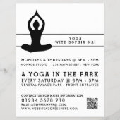 Sleek Modern Yoga Class Advertising Flyer (Voorkant)