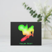 Sleek Motocross Whip Briefkaart (Staand voorkant)