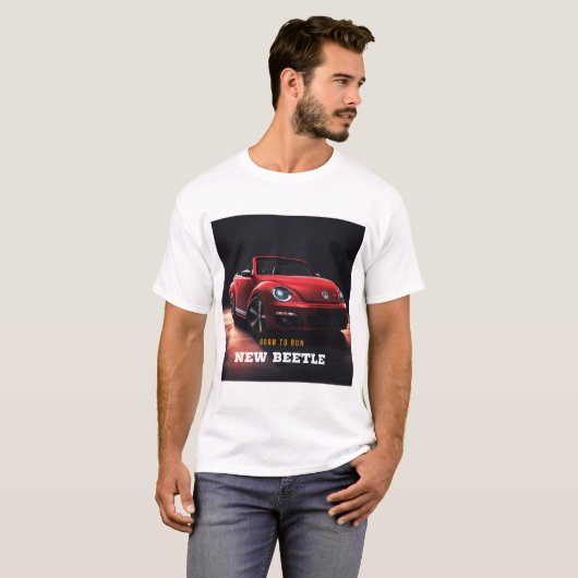 Sleek New Beetle Convertible T-Shirt (Voorkant volledig)