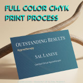 Sleek Outstanding Results Hypnotherapy QR Code URL Visitekaartje