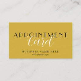 Sleek Professional Appointment Card for Scheduling Afsprakenkaartje