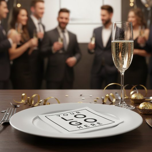 Sleek Professional Black Square Corporate Logo Servet