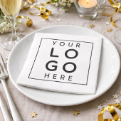 Sleek Professional Black Square Corporate Logo Servet