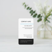 Sleek Professional Business Card Visitekaartje (Staand voorkant)