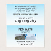 Sleek Residential Pressure Washing Before After Visitekaartje (Buitenkant ongevouwen)