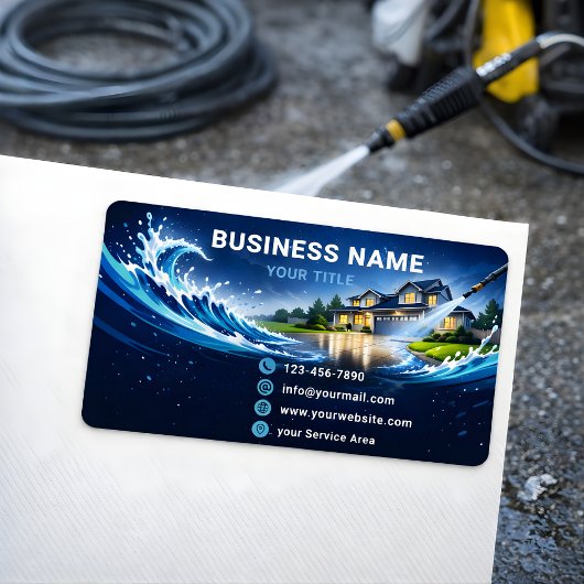 Sleek Residential Pressure Washing Teal Etiket