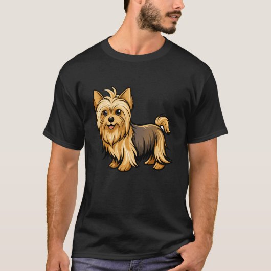 Sleek Silkyerrier Strutting at Dog Show friend T-shirt (Voorkant)