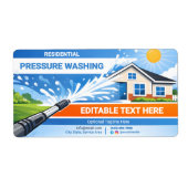 Sleek Split Residential pressure washing Design Etiket (Voorkant)
