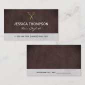 Sleek Textuur Salon Scharen Visitekaartje (Voorkant / Achterkant)