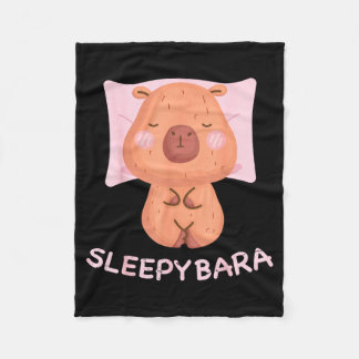 Sleeng Capybara Pajamas Nightgown Sleepybara Roden Fleece Deken