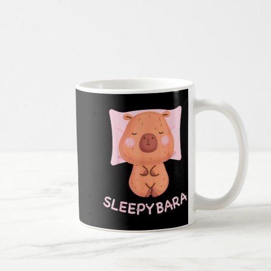 Sleeng Capybara Pajamas Nightgown Sleepybara Roden Koffiemok (Rechts)