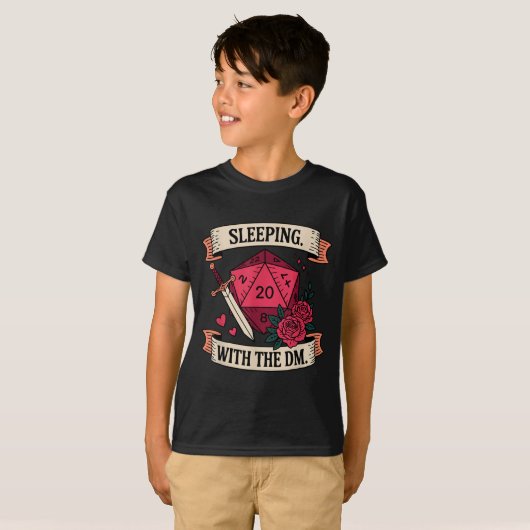 Sleeng. Met De Dm. Grappig Ontwerp T-shirt (Voorkant volledig)