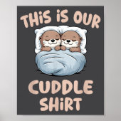 Sleeng Otter Couple This Is Our Cuddle  Poster (Voorkant)