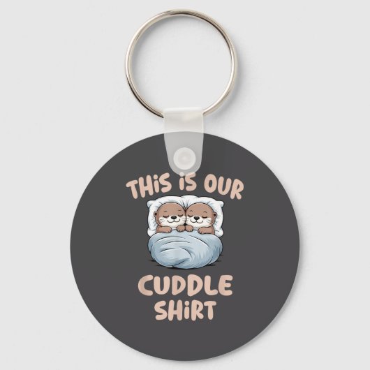 Sleeng Otter Couple This Is Our Cuddle Sleutelhanger (Voorkant)