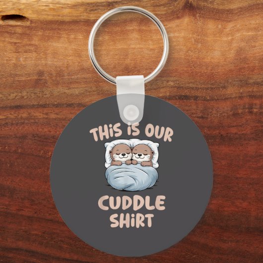 Sleeng Otter Couple This Is Our Cuddle Sleutelhanger (Voorkant)