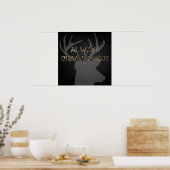 Sleep altijd Em uit - Poster voor meer jagen (Keuken)