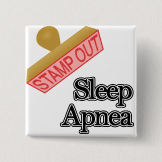 Sleep Apnea Vierkante Button 5,1 Cm