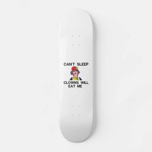 SLEEP CLOWNS EAT PERSOONLIJK SKATEBOARD (Voorkant)